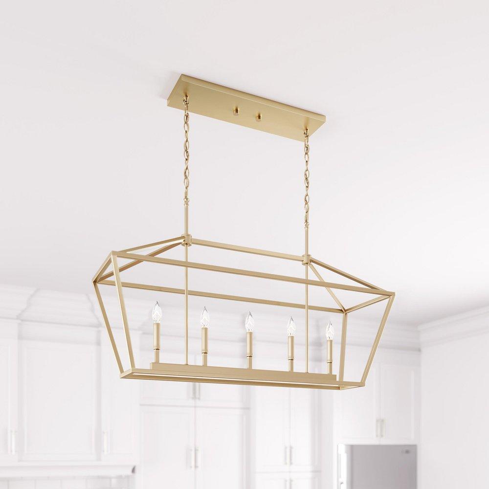 Millennium Lighting Modern Gold 5-Light Island Light 