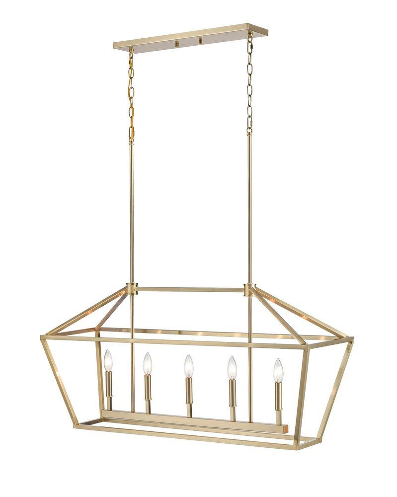 Millennium Lighting Modern Gold 5-Light Island Light 