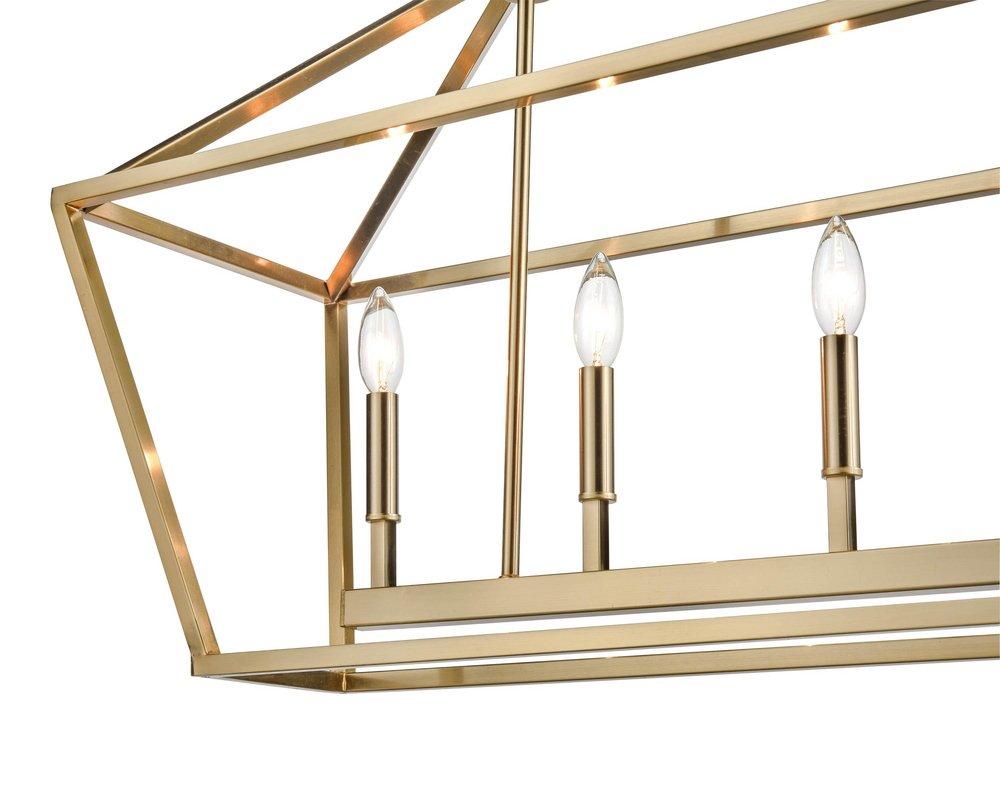 Millennium Lighting Modern Gold 300W 5-Light Candelabra E-12 Pendant Light 