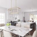 Millennium Lighting Modern Gold 300W 5-Light Candelabra E-12 Pendant Light 