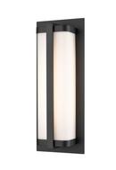 12W 1-Light LED Outdoor Wall Sconce in Powder Coat Black