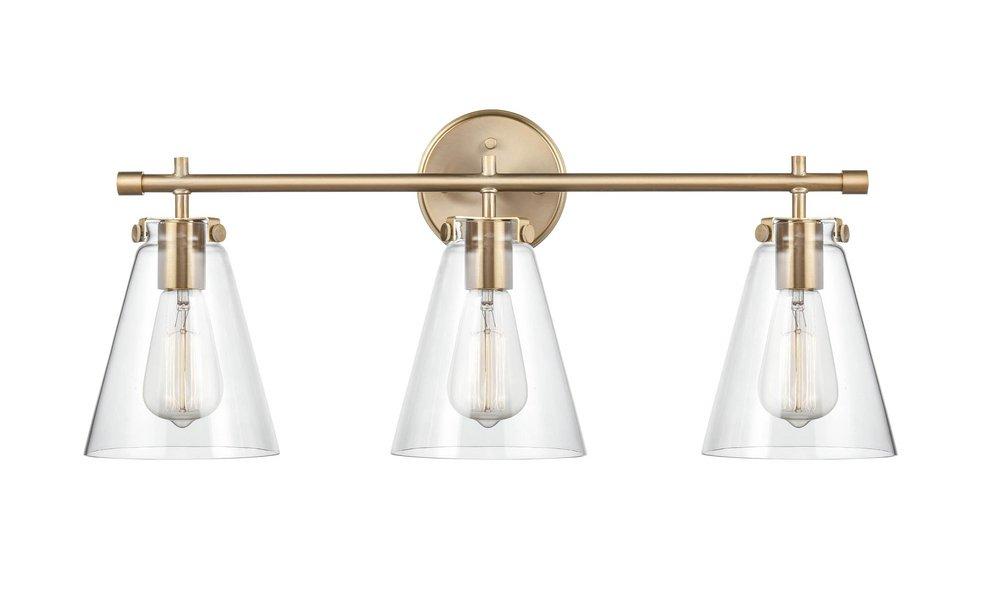 Millennium Lighting Modern Gold 3-Light Vanity Fixture 