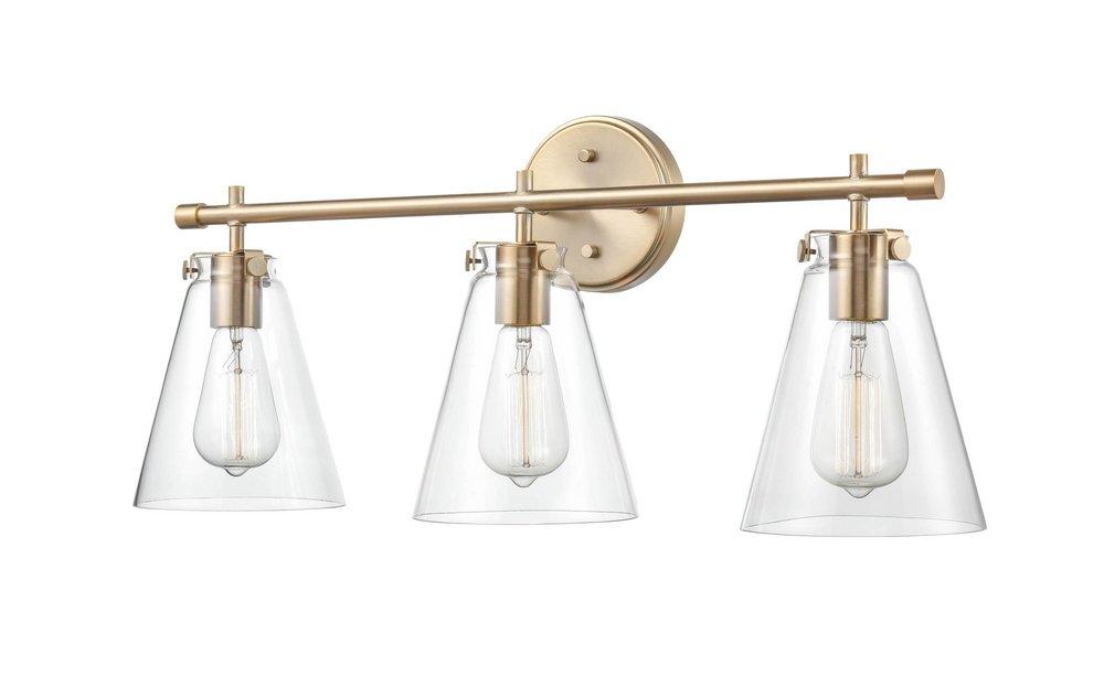 Millennium Lighting Modern Gold 3-Light Vanity Fixture 