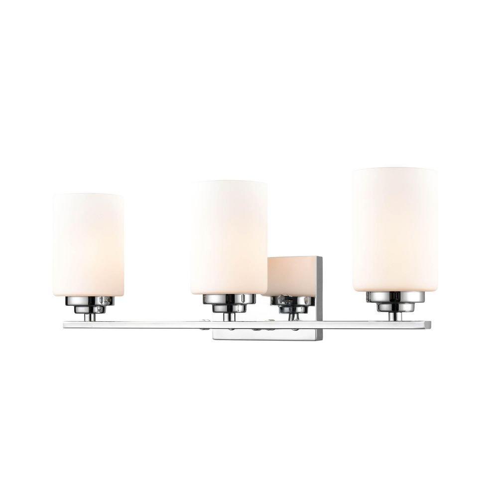 Millennium Lighting Chrome 100W 3-Light Medium E-26 Vanity Fixture 
