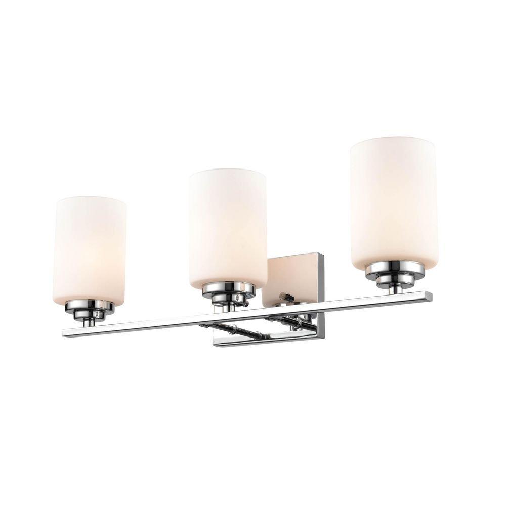 Millennium Lighting Chrome 100W 3-Light Medium E-26 Vanity Fixture 