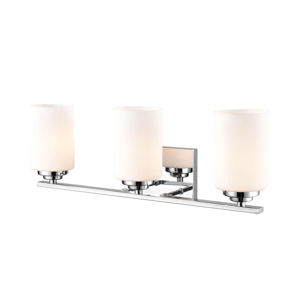 Millennium Lighting Chrome 100W 3-Light Medium E-26 Vanity Fixture 