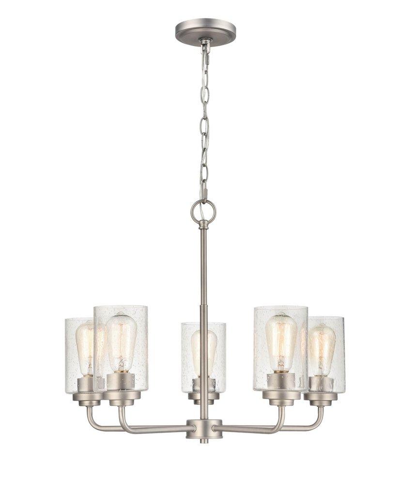 Millennium Lighting Satin Nickel 5-Light Chandelier Ceiling Light 
