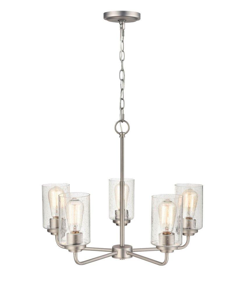 Millennium Lighting Satin Nickel 5-Light Chandelier Ceiling Light 