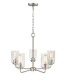 Millennium Lighting Satin Nickel 5-Light Chandelier Ceiling Light 