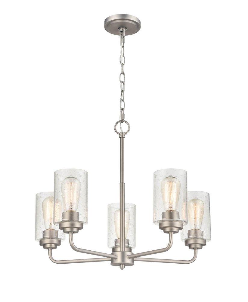 Millennium Lighting Satin Nickel 5-Light Chandelier Ceiling Light 