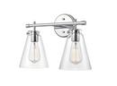 Millennium Lighting Chrome 2-Light Vanity Fixture 