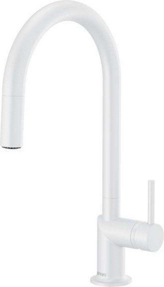 Brizo Matte White Pull Down Kitchen Faucet 