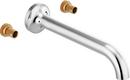 Wall Mount Tub Filler in Chrome (Handles Sold Separately)