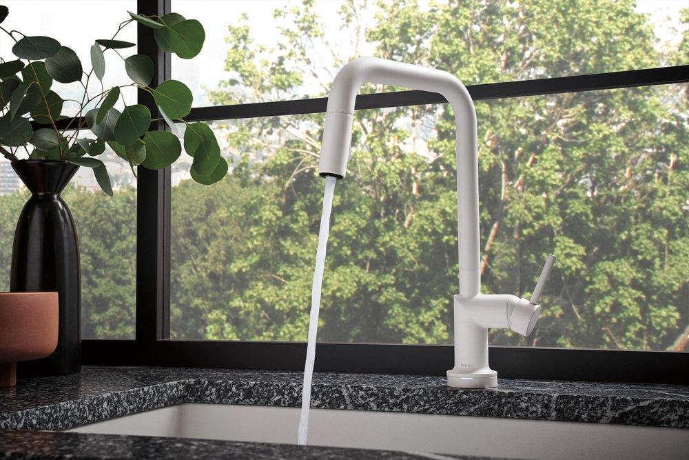 Brizo Matte White Pull Down Kitchen Faucet 