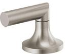 Widespread Bathrrom Faucet Low Lever Handles in Brushed Nickel