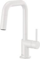 Pull Down Bar Faucet in Matte White (Handle Sold Separately)