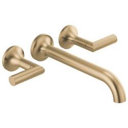 Wall Mount Tub Filler in Luxe Gold (Handles Sold Separately)