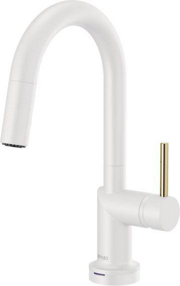 Pull Down Kitchen Faucet in Matte White 