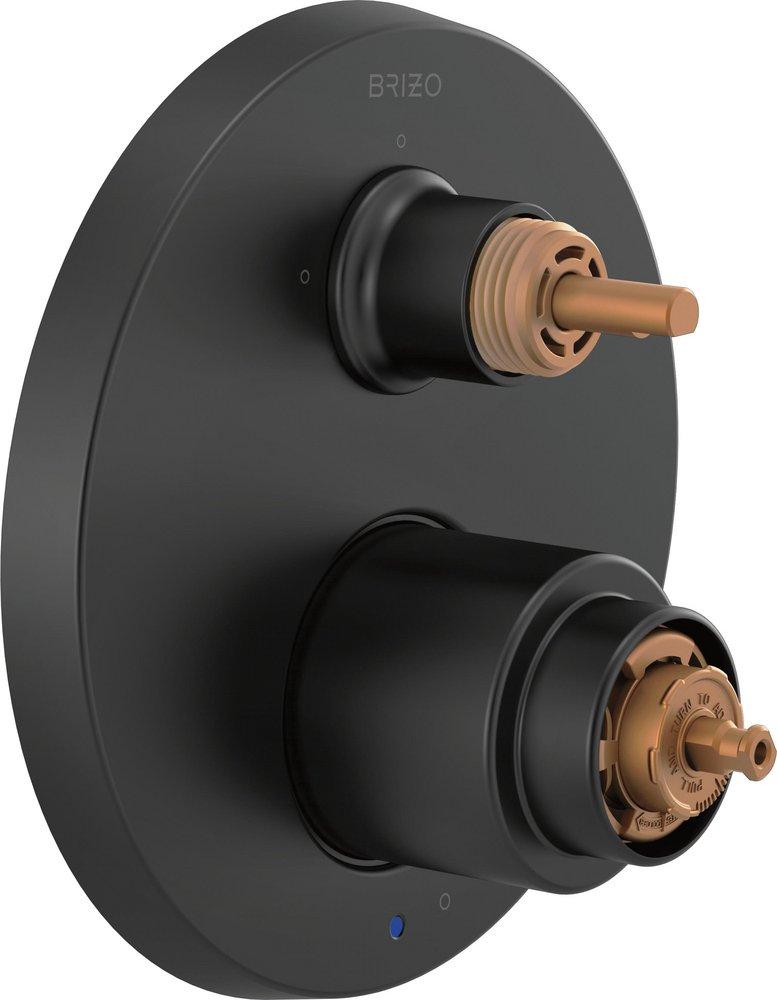 Brizo Matte Black Pressure Balancing Valve Trim 