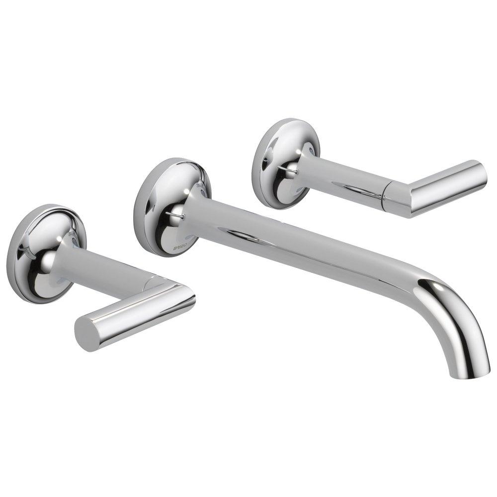 Brizo Chrome Widespread Bathroom Sink Faucet Handles Sold Separately 