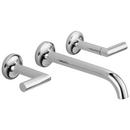 Two Handle Wall Mount Widespread Bathroom Sink Faucet in Chrome (Handles Sold Separately)