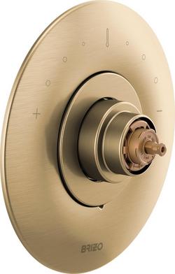 Thermostatic Valve Trim in Luxe Gold (Handle Sold Separately)