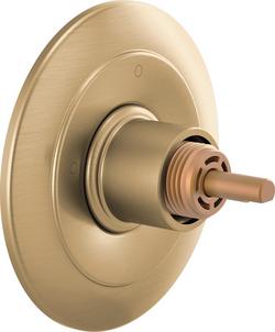 Single Handle Diverter Valve Trim in Luxe Gold