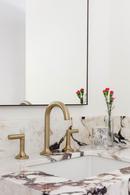 Brizo Brilliance Luxe Gold Two Handle Widespread Bathroom Sink Faucet 