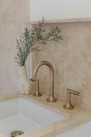 Brizo Brilliance Luxe Gold Two Handle Widespread Bathroom Sink Faucet 