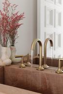 Brizo Brilliance Luxe Gold Two Handle Widespread Bathroom Sink Faucet 