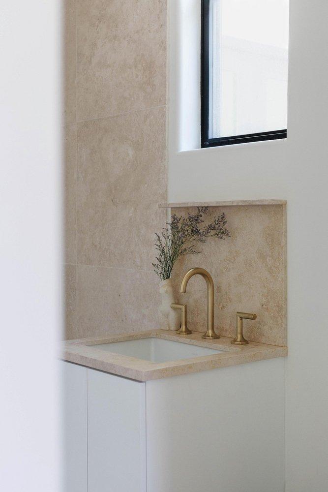 Brizo Luxe Gold Two Handle Widespread Bathroom Sink Faucet 