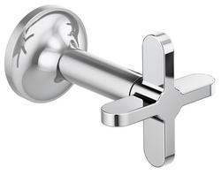 Two Handle Cross Handle in Polished Chrome