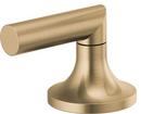 Widespread Bathrrom Faucet Low Lever Handles in Luxe Gold