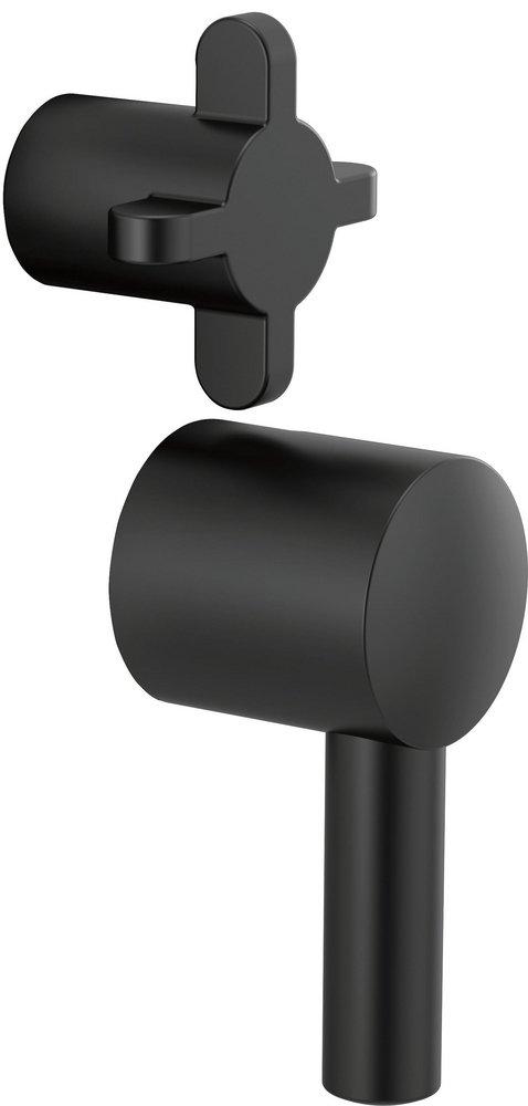 Brizo Matte Black Two Handle Pressure Balancing Valve Trim 