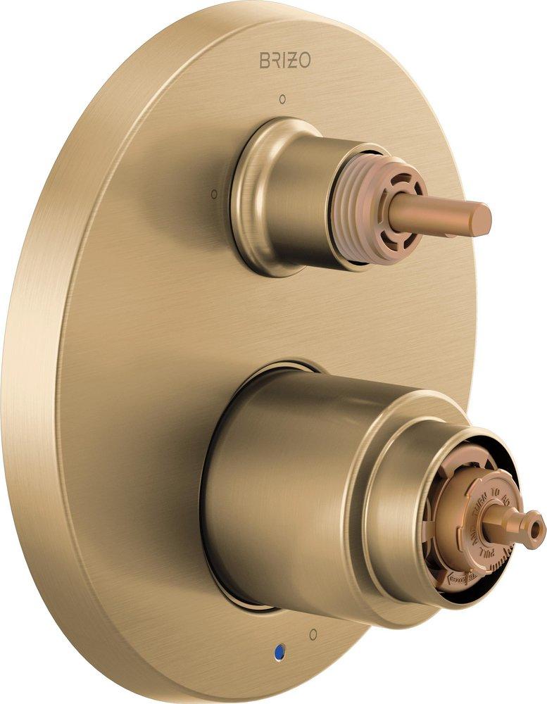 Brizo Luxe Gold No Handle Bathtub & Shower Faucet (Trim Only) 