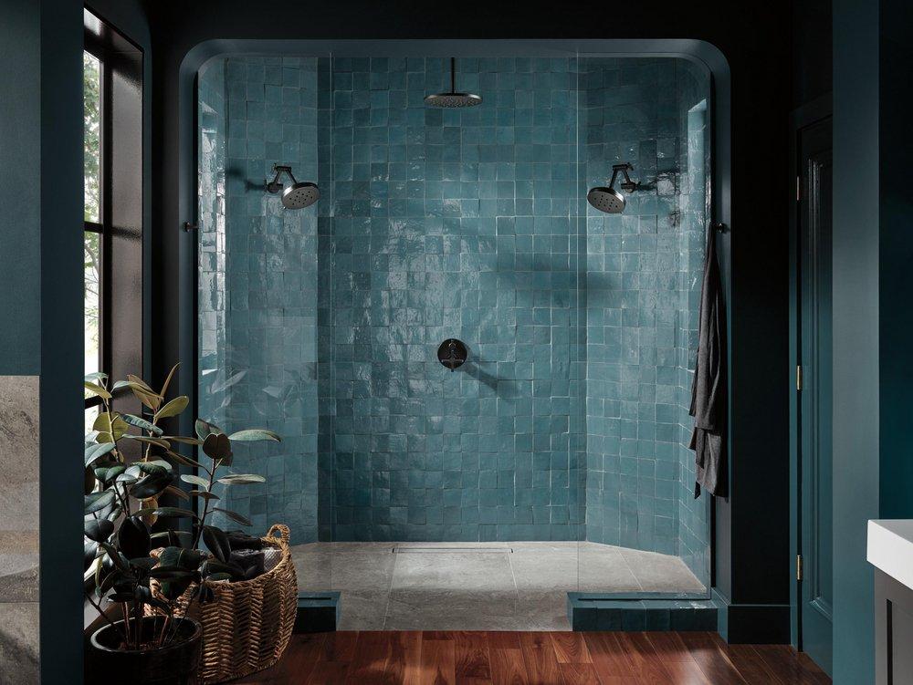 Brizo Matte Black No Handle Multi Function Bathtub & Shower Faucet (Trim Only) 