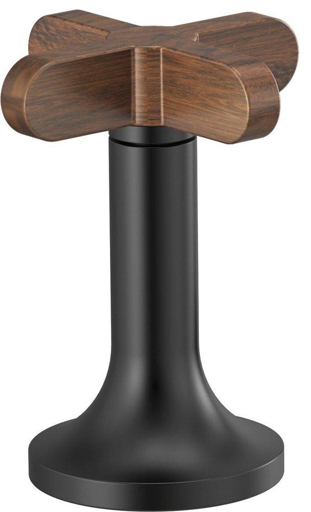 Brizo Matte Black/Teak Wood Handle 