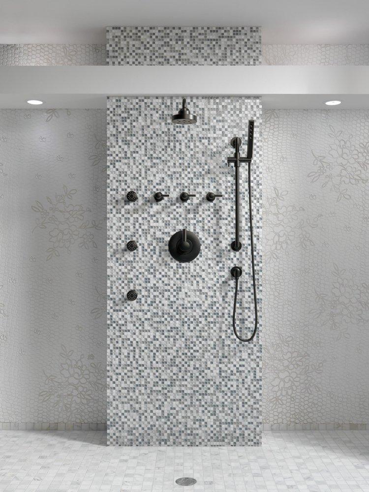 Brizo Matte Black Thermostatic Valve Trim (Handle Sold Separately) 