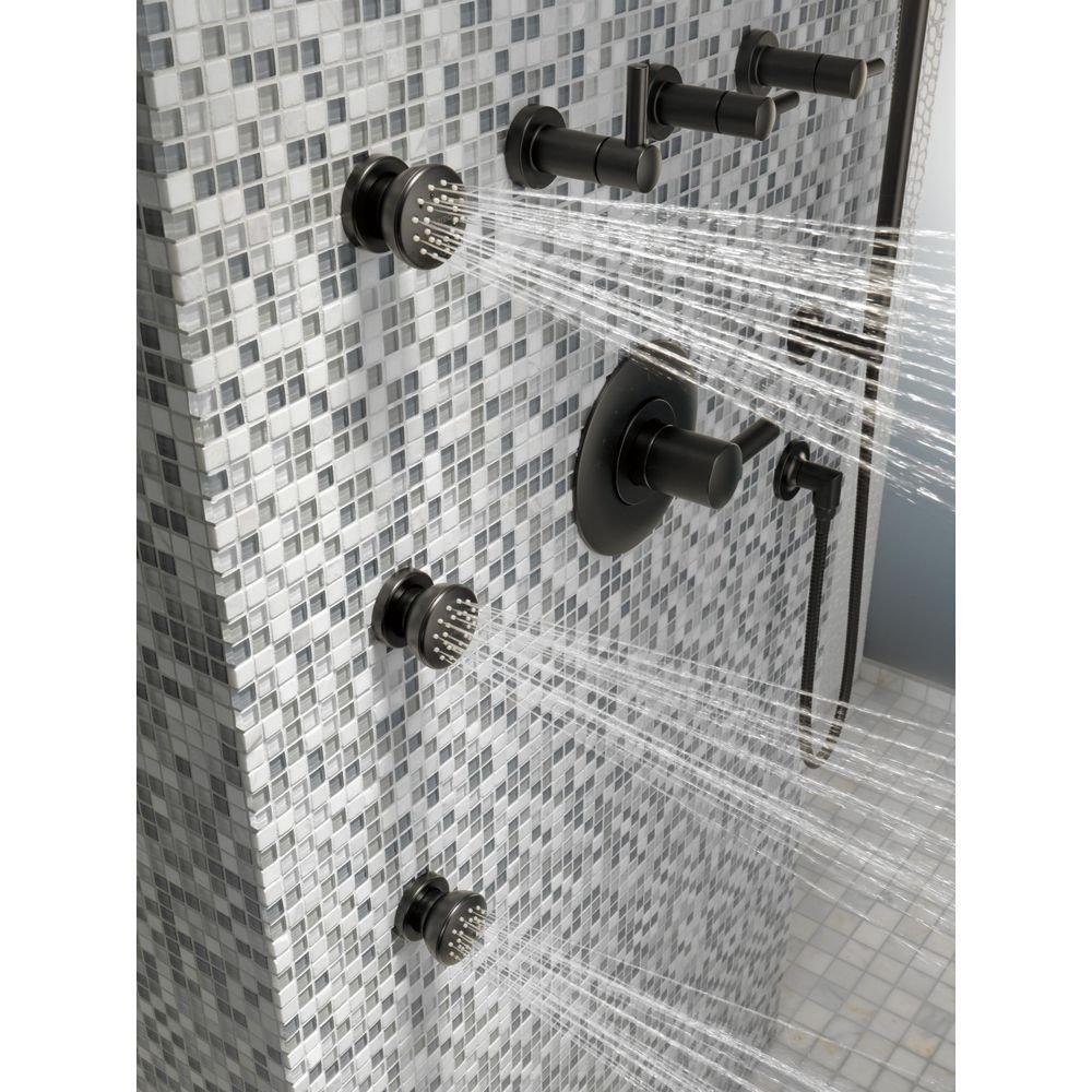 Brizo Matte Black Less Handle Thermostatic Valve Trim 