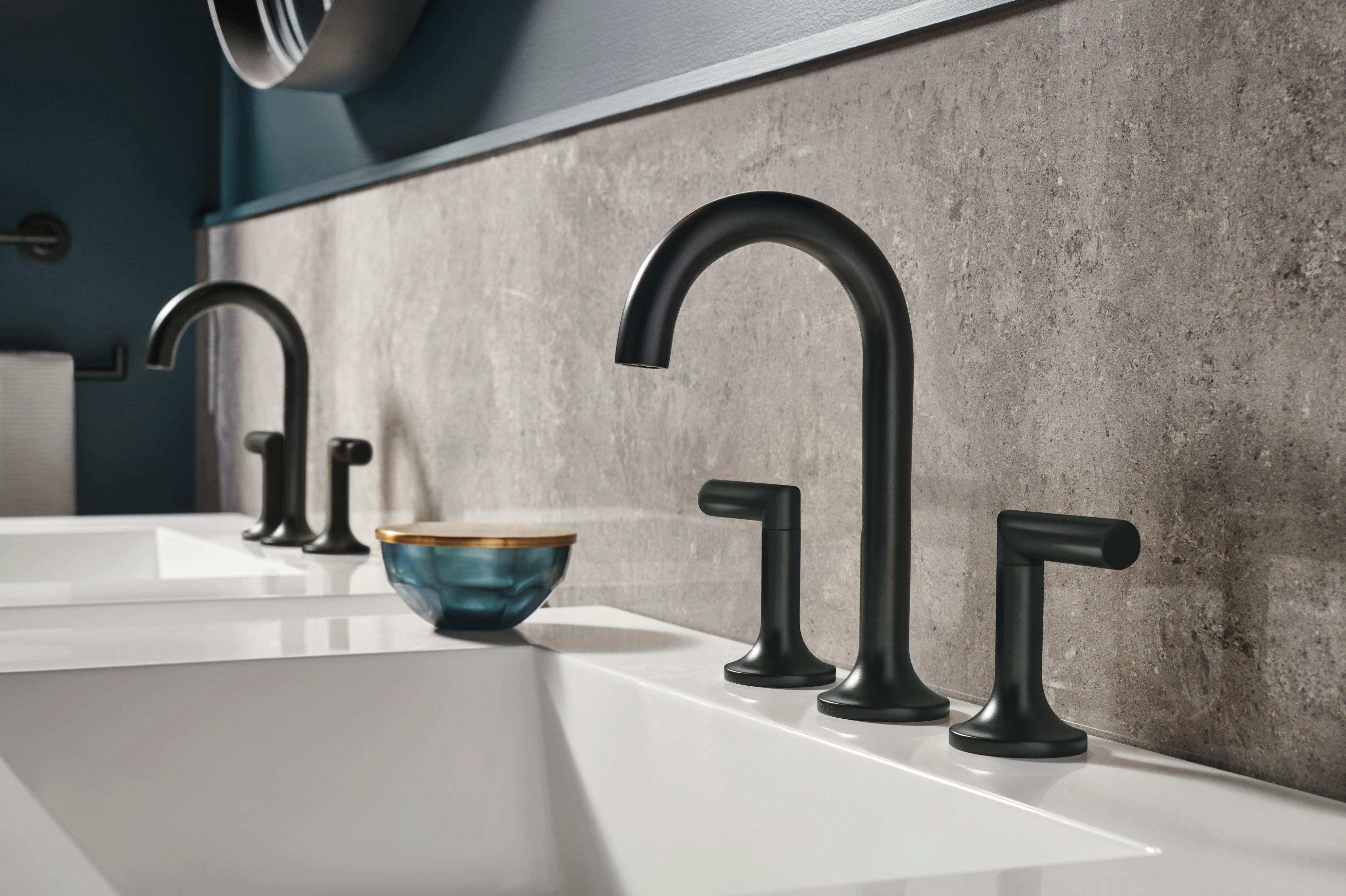 Brizo Matte Black Two Handle Zinc Lever Handle 