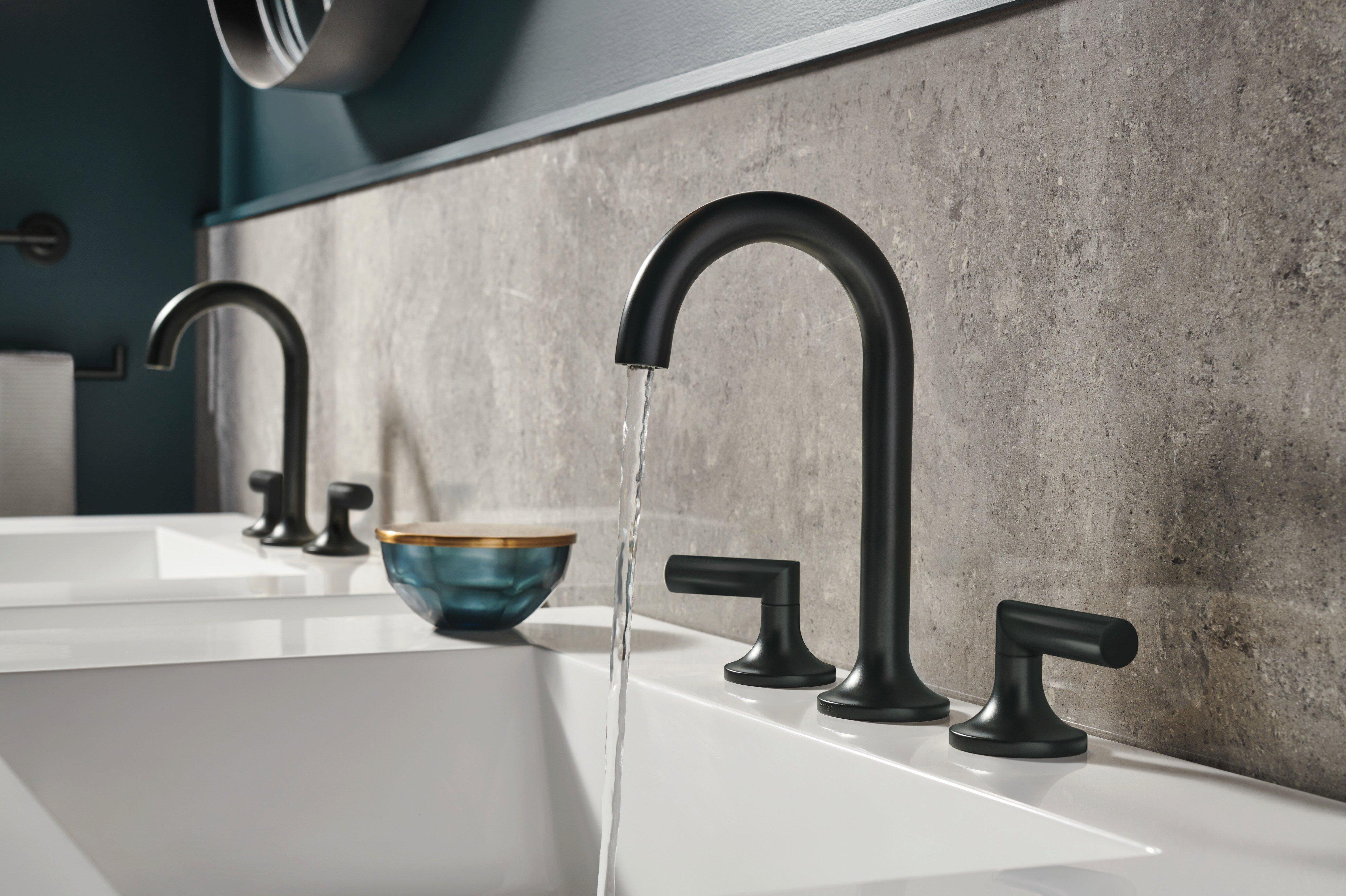 Brizo Matte Black Two Handle Zinc Lever Handle 