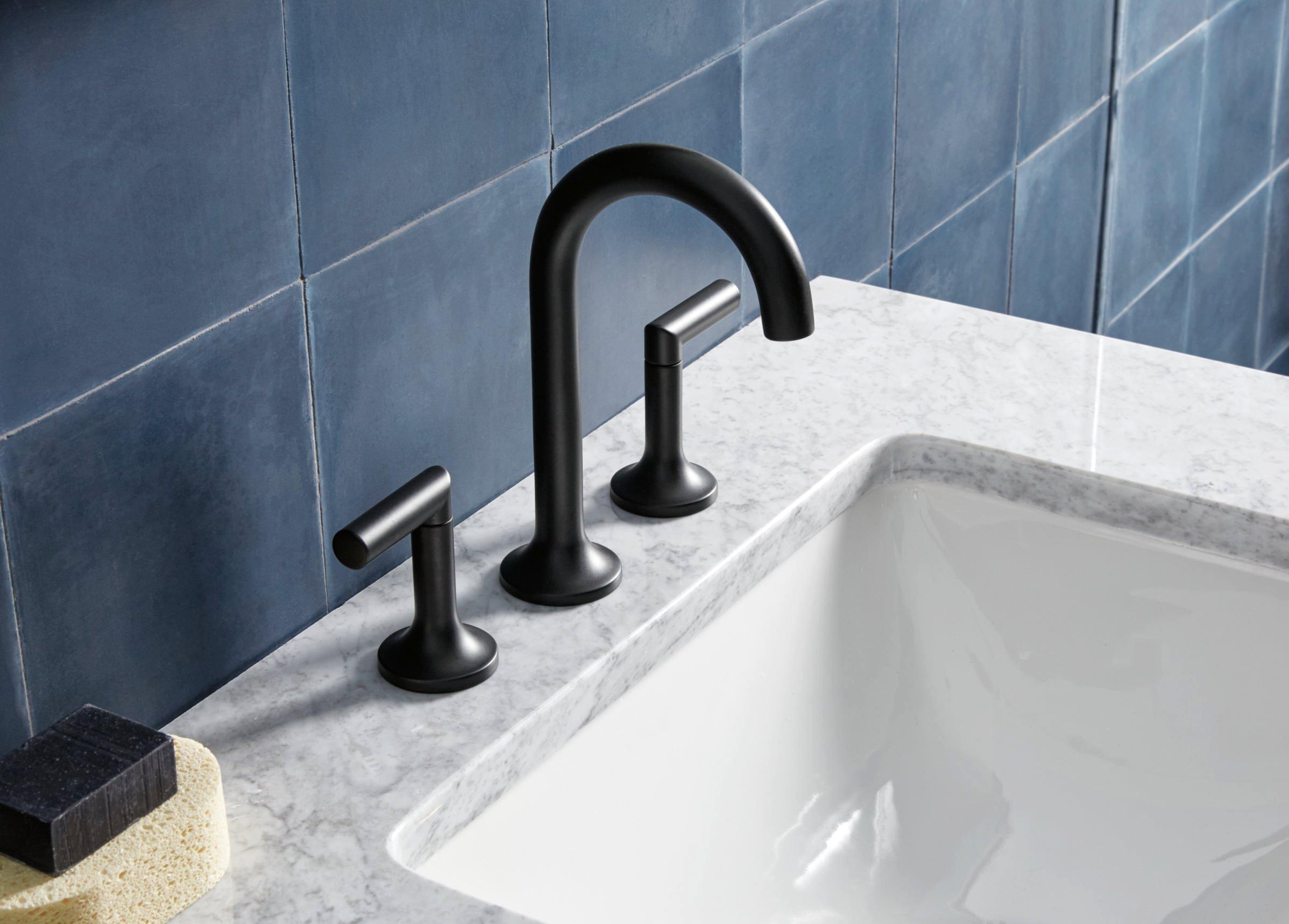 Brizo Matte Black Two Handle Zinc Lever Handle 