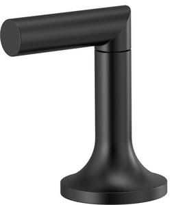 Widespread Bathroom Faucet Lever Handles in Matte Black