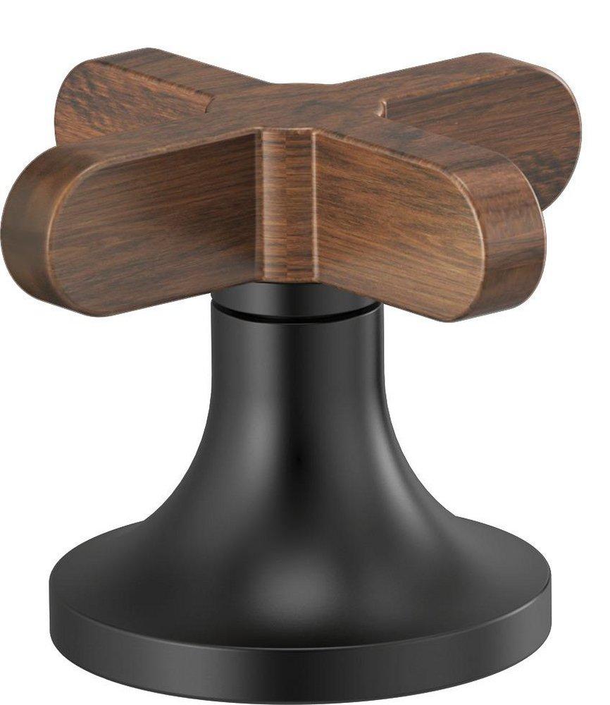 Brizo Matte Black/Wood Zinc Handle 