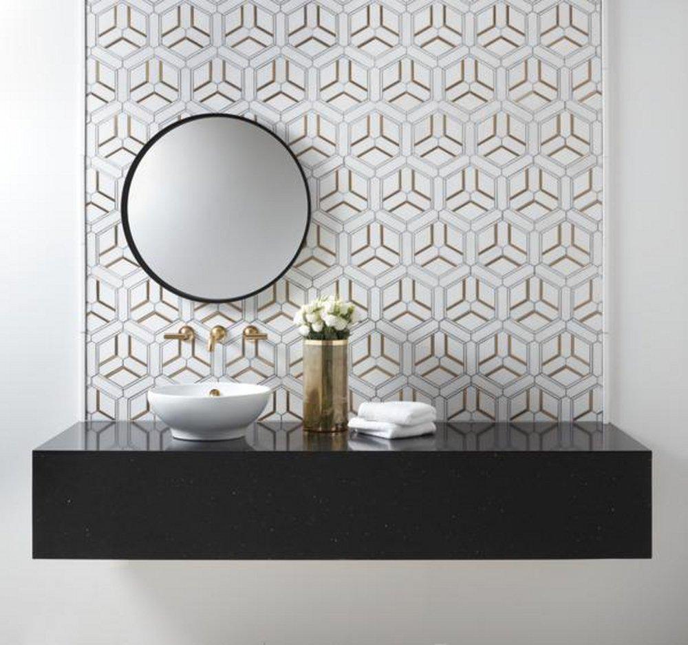 Brizo Brilliance Luxe Gold Two Handle Zinc Lever Handle 