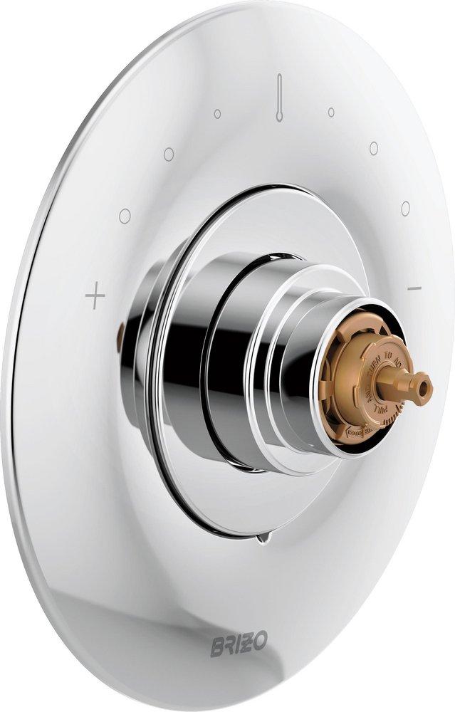 Brizo Polished Chrome Thermostatic Valve Trim (Handle Sold Separately) 