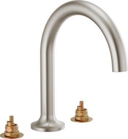 Two Handle Roman Tub Faucet in Brushed Nickel (Trim Only) (Handles Sold Separately)