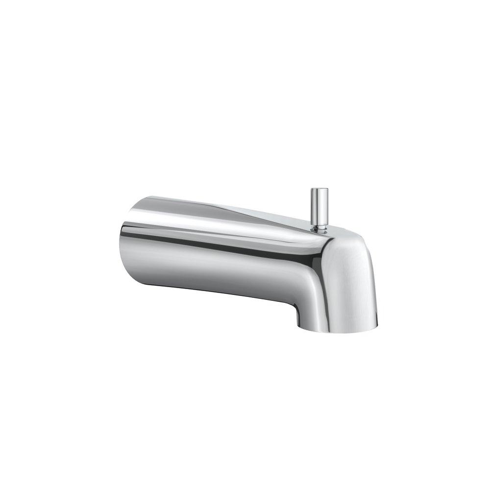 PROFLO&reg; Chrome 1/2 x 7 in. CTS Slip-fit Metal Tub Spout 