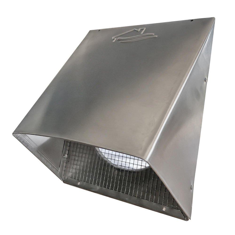 Builder's Best Mill Dryer Vent Hood in Mill Aluminum 