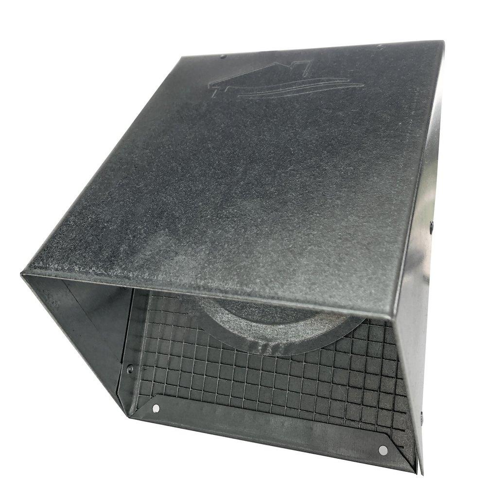 Builder's Best Mill 4 in. Dryer Vent Hood Galvanized Steel 